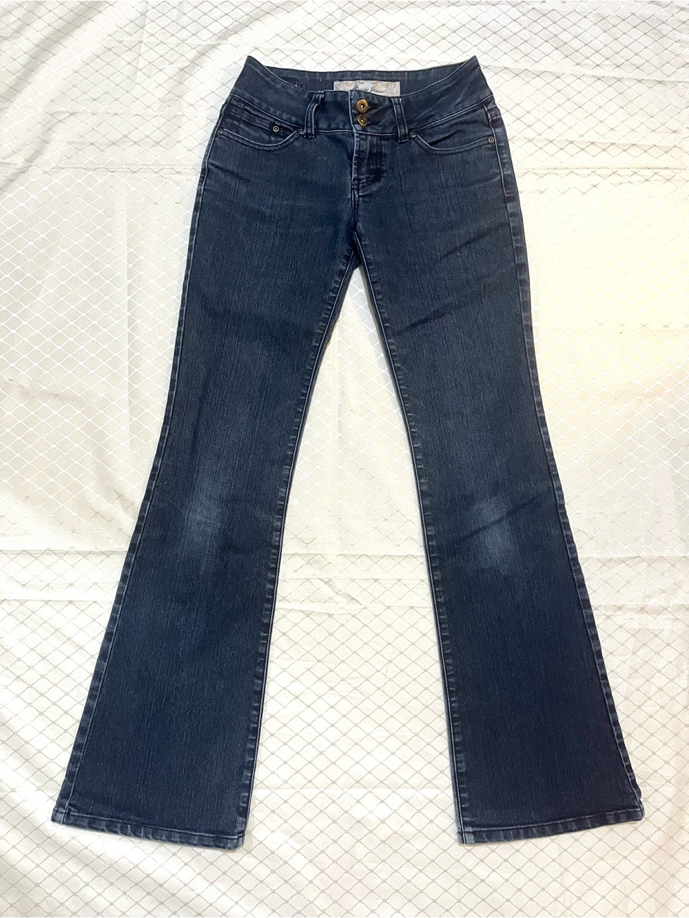 Brody Jeans Vintage Dark Navy Blue Low-Rise Flare Bootcut Denim Pants Y2K